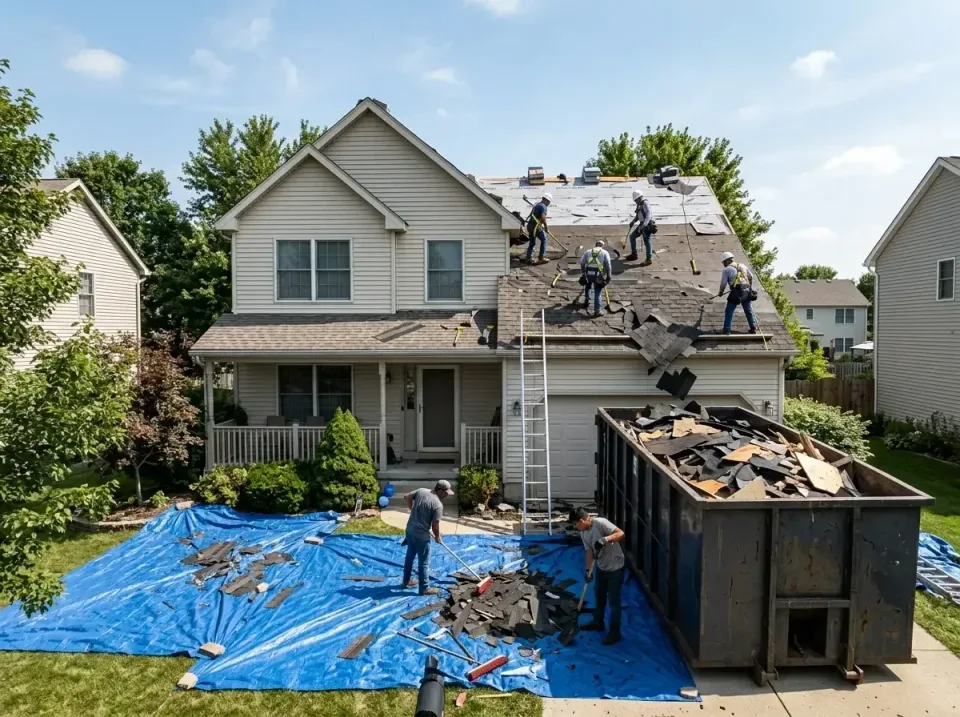 roof-replacement-debris-remova-004 — frequently asked questions, Cheapest Dumpster Rentals in Chesapeake Ranch Estates, MD